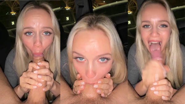 Baebaezoe Gives A Blowjob In The Car Porn Video