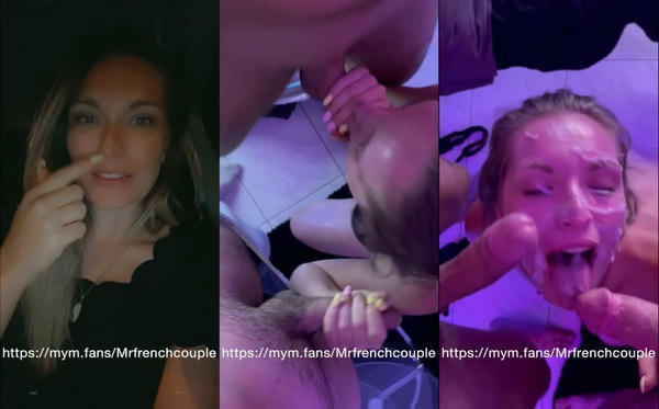 Marine Rossi Gets A Facial From Two Dicks Porn Video